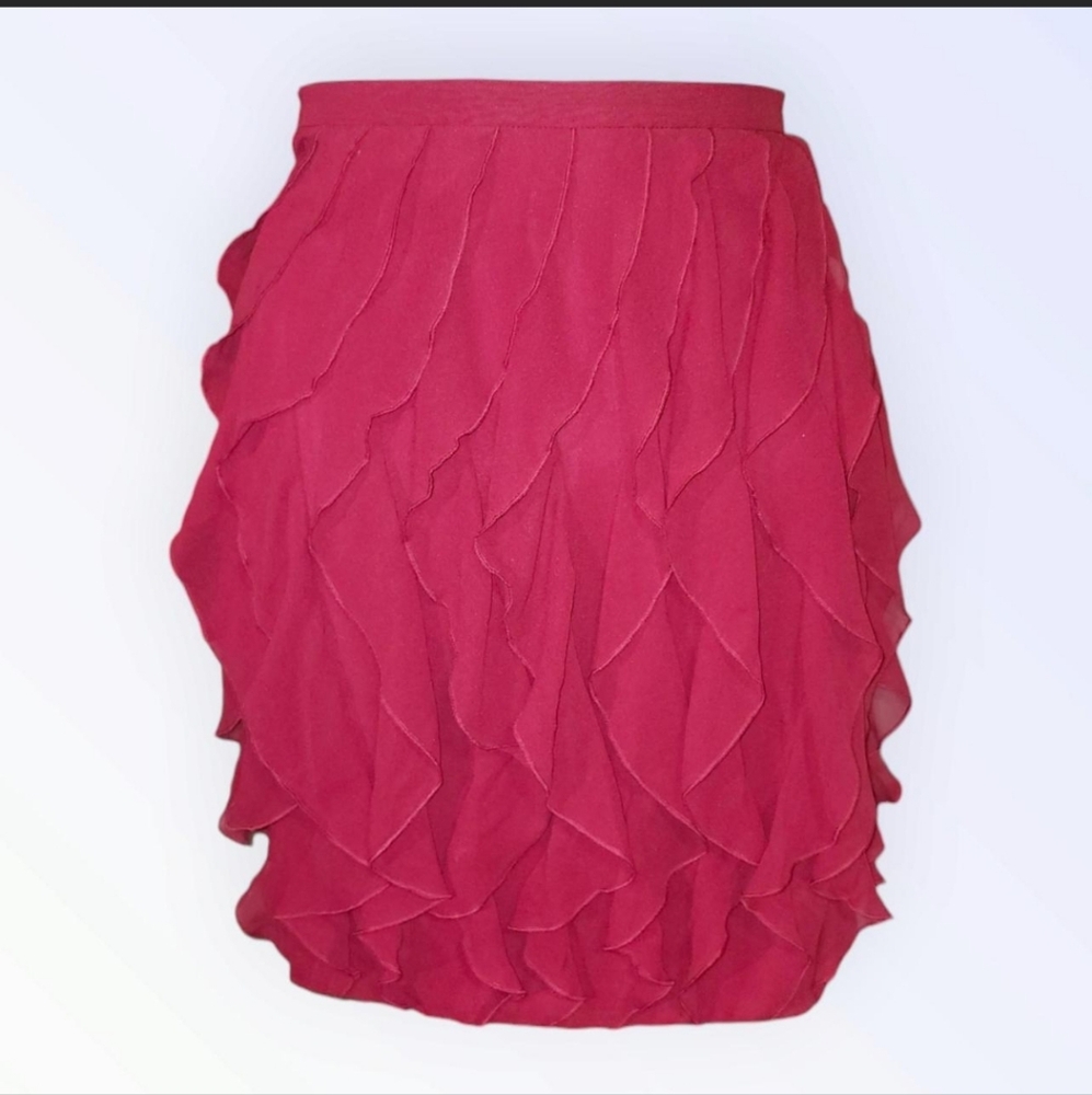 Size 10 Club Monaco Petal Ruffle Skirt |  Whimsygoth, Coquette, Preppy Aesthetic